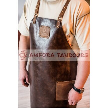 Фартук из натуральной кожи Buffalo — Коричневый