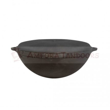 Казан чугунный 12л с  крышкой