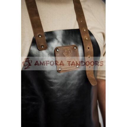 Фартук из натуральной кожи Buffalo-Черный