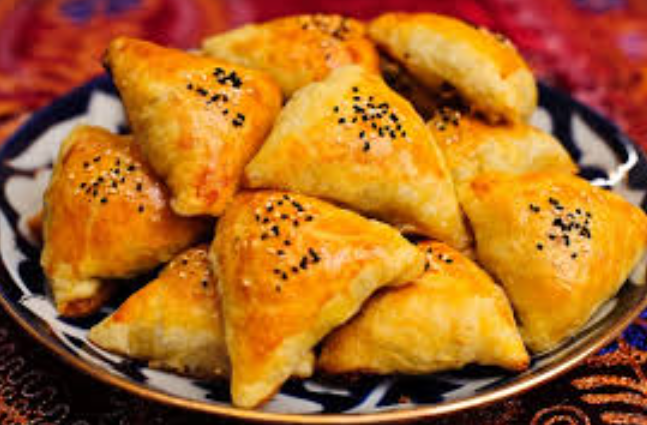 Неслоёная самса с бараниной