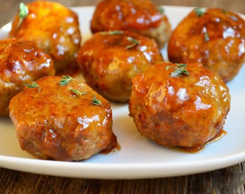 Мясные шарики с соусом барбекю и медом