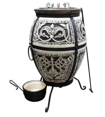 Тандыр Резной из шоу-рума (обоженный)