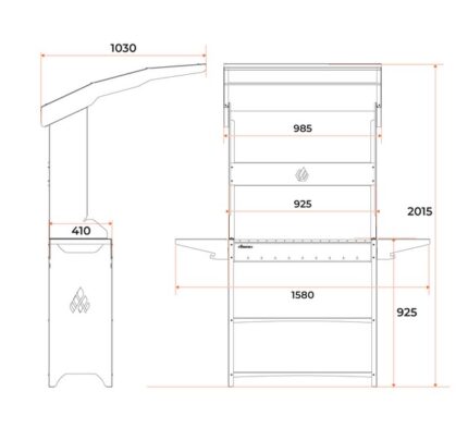 Мангал Professional Standart Roof PSR 3000 3мм